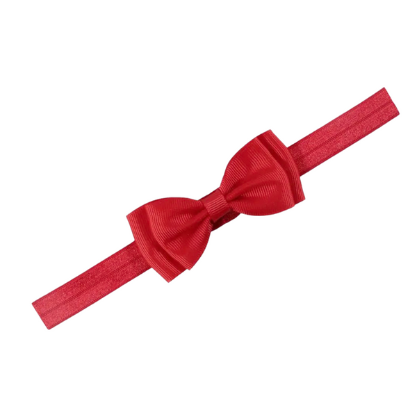 Bow Stretch Headband - in Red