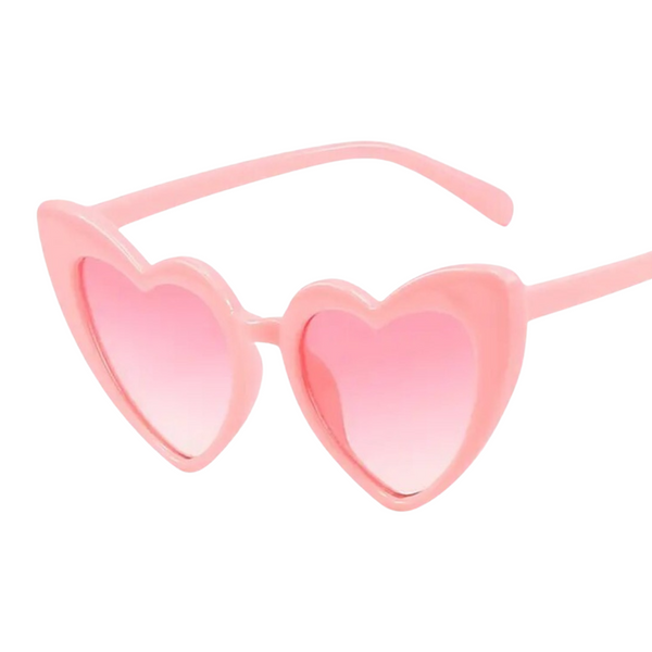 Kids Heart Sunglasses - In Pink