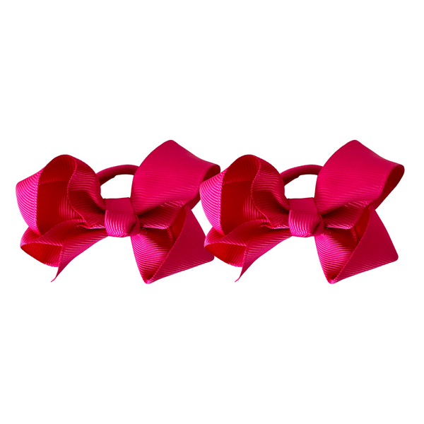 Chic Bow Hairties - in Magenta
