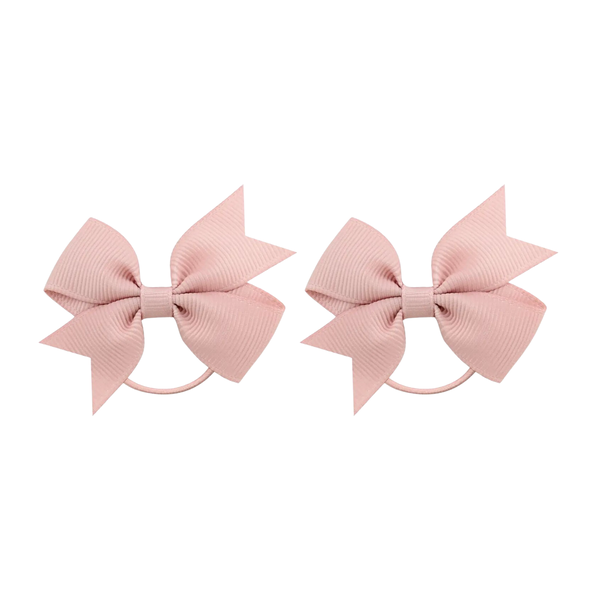 Mini Bow Hairties - in Antique