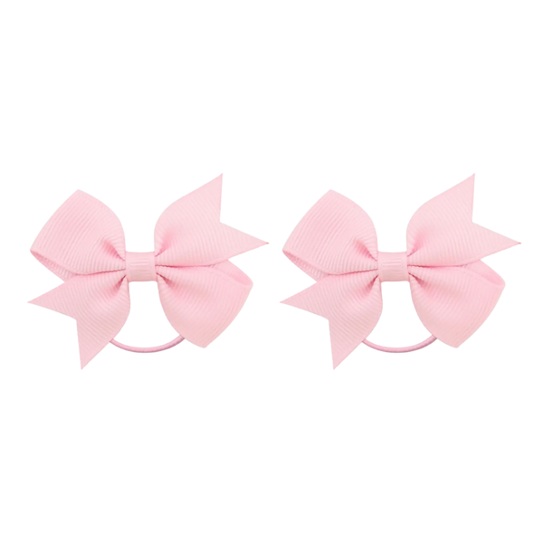 Mini Bow Hairties - in Ballerina