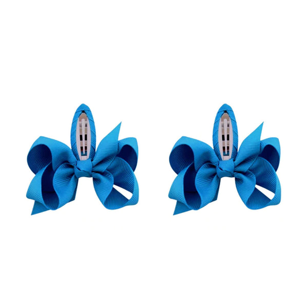 Chic Bow Clips - in Ocean