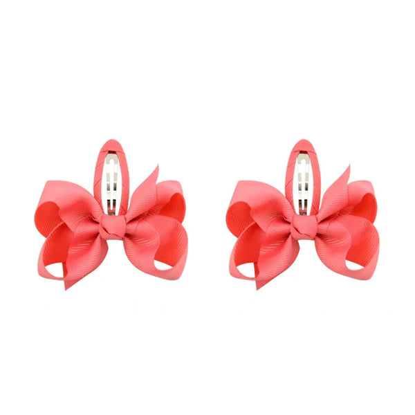 Chic Bow Clips - in Watermelon