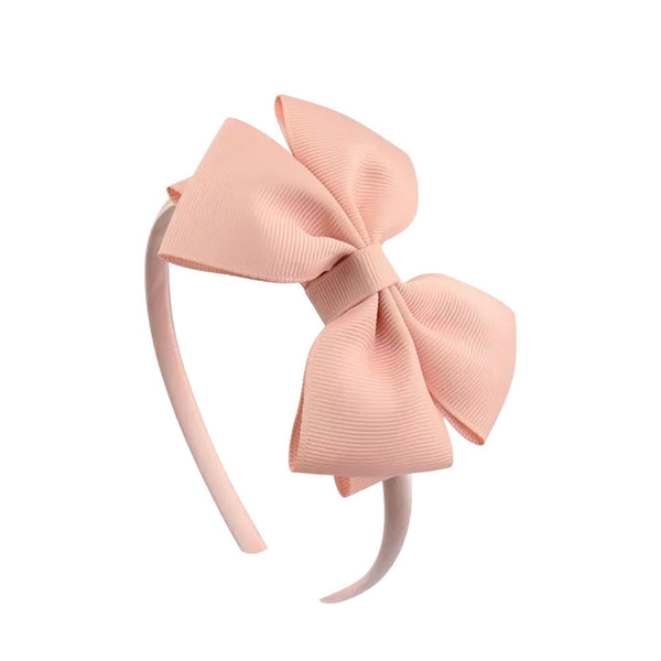 Chic Bow Headband - in Apricot
