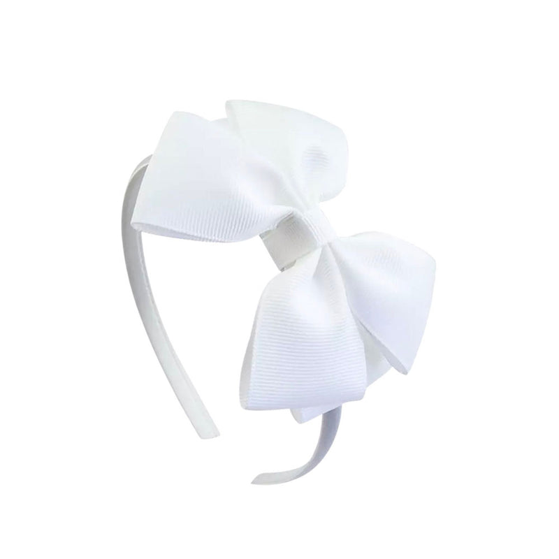 Chic Bow Headband - in White