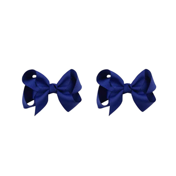 Petite Chic Bows - in Navy