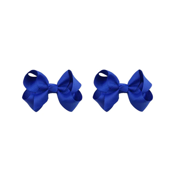 Petite Chic Bows - in Sapphire