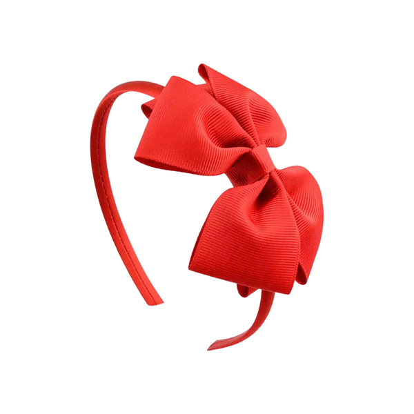 Chic Bow Headband - in Red