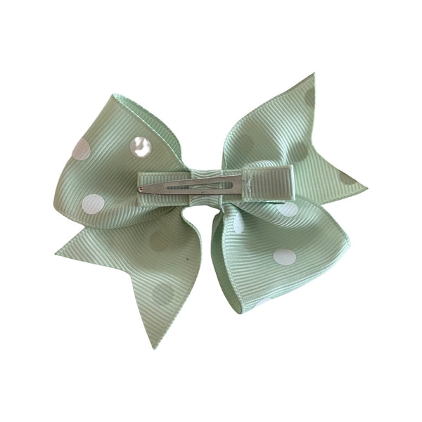 Sweet Dotty Bow - in Seaglass