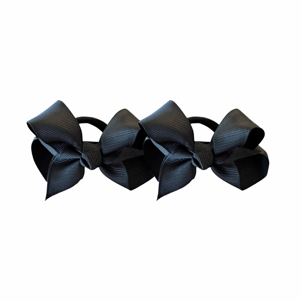 Chic Bow Hairties - in Black