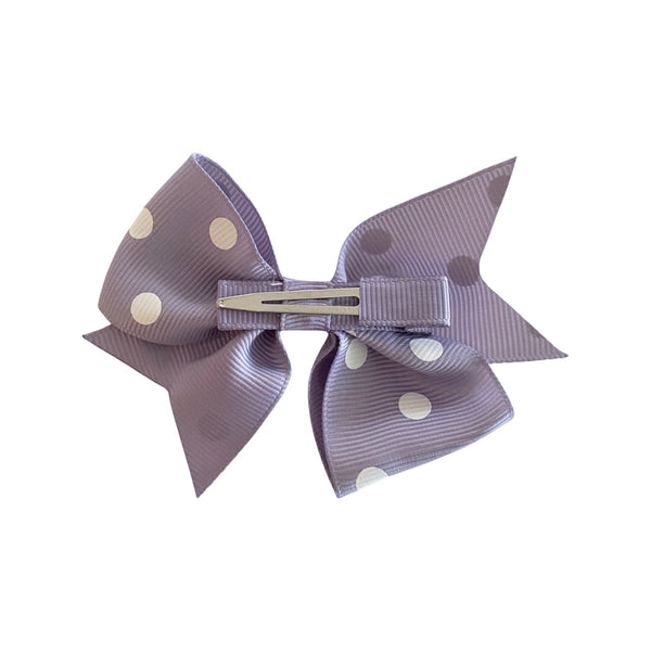 Sweet Dotty Bow - in Lilac