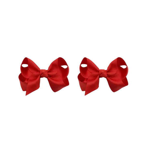 Petite Chic Bows - in Red